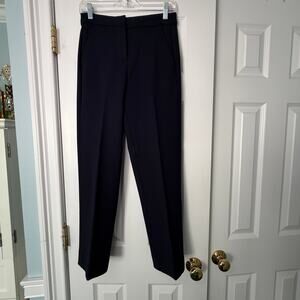 J. Crew Kate Straight Leg Pant in Four Season Stretch Navy Blue Size 0